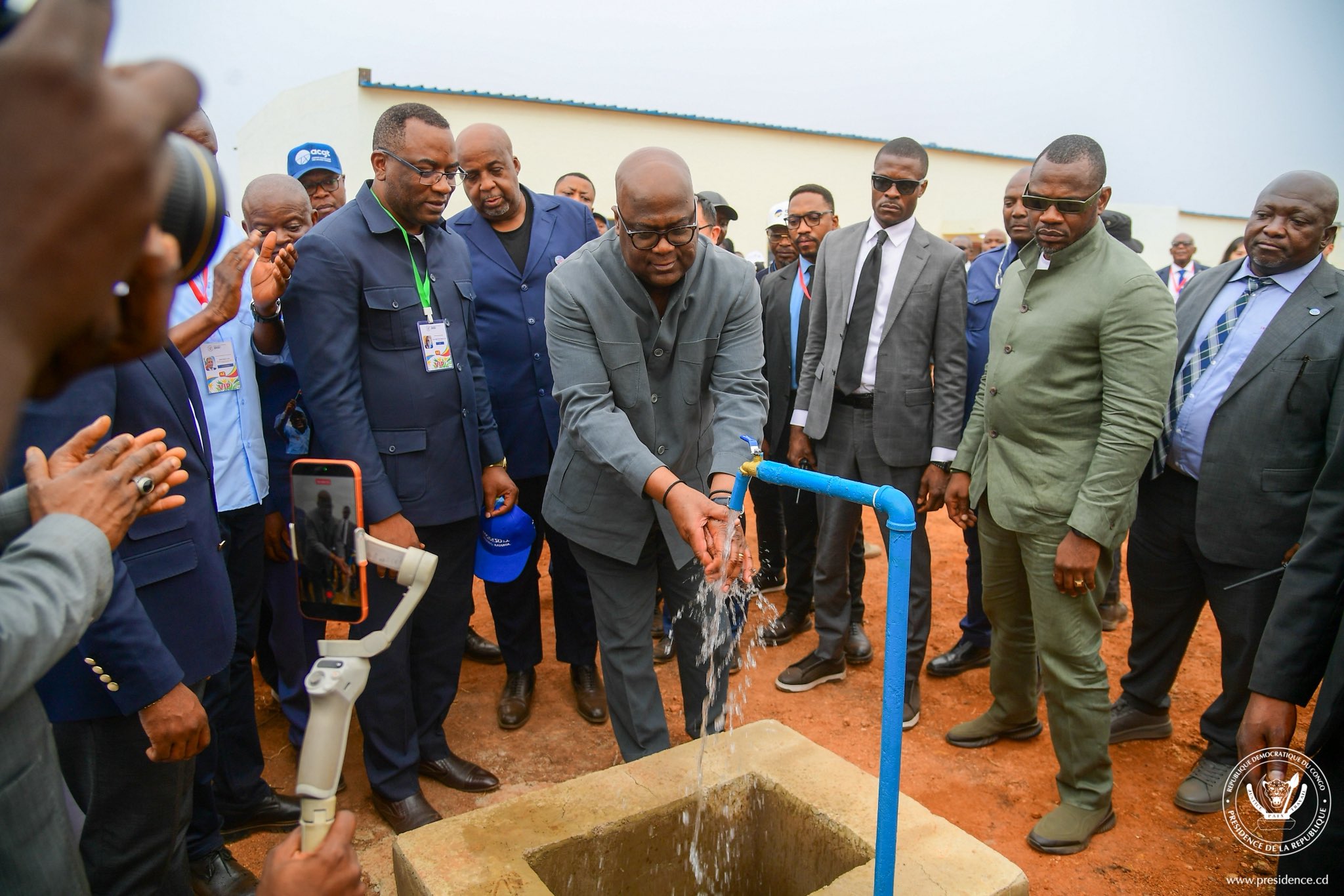 RDC-Kamina : une nouvelle usine d’eau potable inaugurée par Félix Tshisekedi pour desservir 230 000 habitants