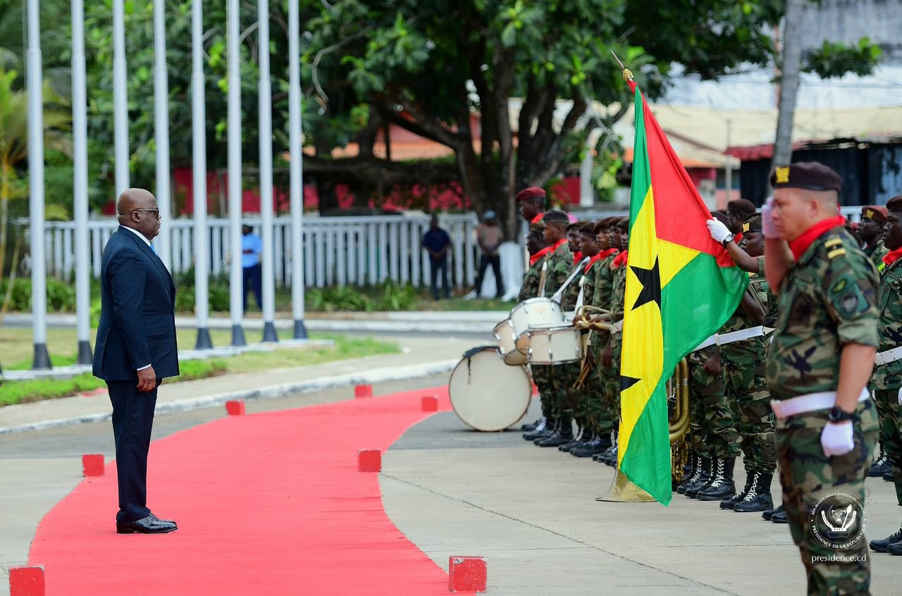 Félix Tshisekedi à São Tomé pour l’investiture de Carlos Vila Nova