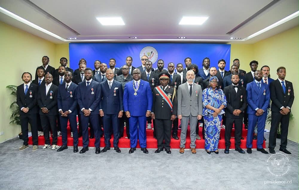 Mondial 2026 : Félix Tshisekedi décore les Léopards dans l’Ordre national du Léopard